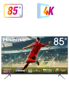 85 Inch Smart TV 4K UHD | Dolby Vision | Natural Colour Enhancer | VIDAA U5 OS | 60 HZ | Youtube | Netflix | Disney+ | Freeview Play | WiFi - 85A6N Black