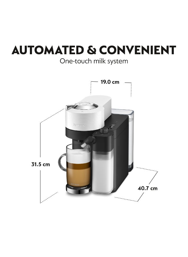 Nespresso Vertuo Lattissima GDV5 Capsule Coffee Machine, Automatic Milk System for Cappuccino And Latte, Brews 7 Cup Sizes for Black Coffee, 1.6 L 1500 W GDV5-GB-WH-NE White - Image 5