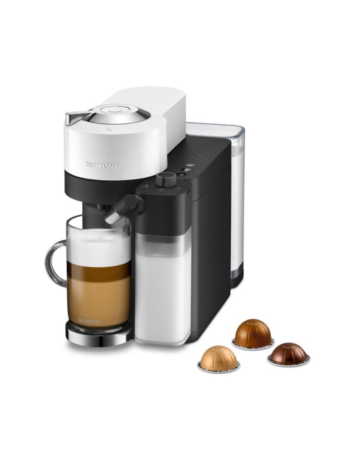 Nespresso Vertuo Lattissima GDV5 Capsule Coffee Machine, Automatic Milk System for Cappuccino And Latte, Brews 7 Cup Sizes for Black Coffee, 1.6 L 1500 W GDV5-GB-WH-NE White - Image 1