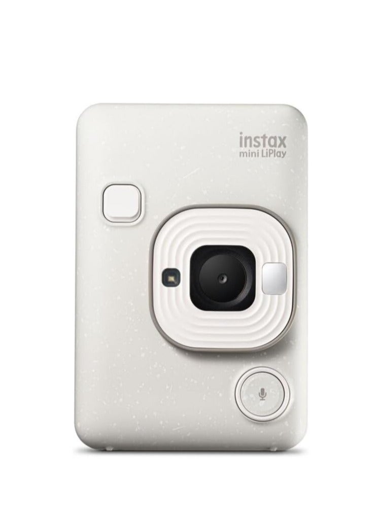 FUJIFILM - FUJIFILM INSTAX MINI LIPLAY HYBRID INSTANT CAMERA (MISTY WHITE) - Image 1