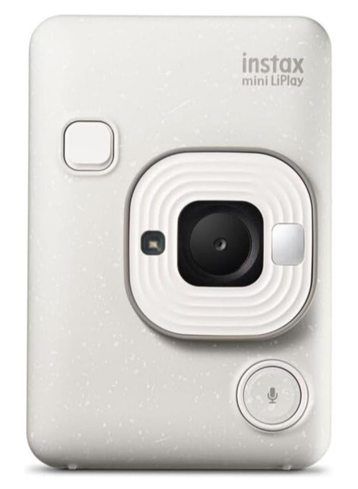 FUJIFILM INSTAX MINI LIPLAY HYBRID INSTANT CAMERA (MISTY WHITE) - Image 1