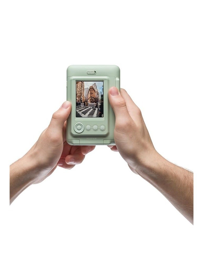 FUJIFILM - FUJIFILM INSTAX MINI LIPLAY HYBRID INSTANT CAMERA (MATCHA GREEN) - Image 1