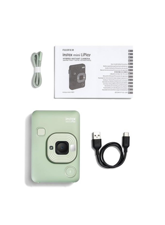 FUJIFILM - FUJIFILM INSTAX MINI LIPLAY HYBRID INSTANT CAMERA (MATCHA GREEN) - Image 1