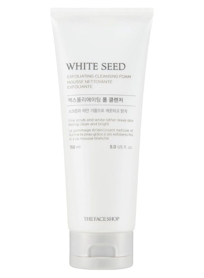 THE FACE SHOP White Seed Exfoliating Cleansing Foam 150ml - Image 1