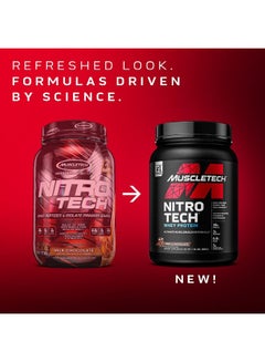 ماسل تيك NitroTech Whey Protein Ultimate Muscle Building Formula Vanilla Cream 10 Lbs 102 Servings  - Image 4