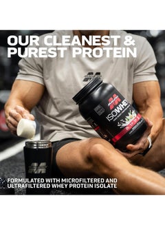 ماسل تيك Isowhey 100% Whey Protein Isolate Dietary Supplement 2 Lbs 907 G In Vanilla Flavor  - Image 4