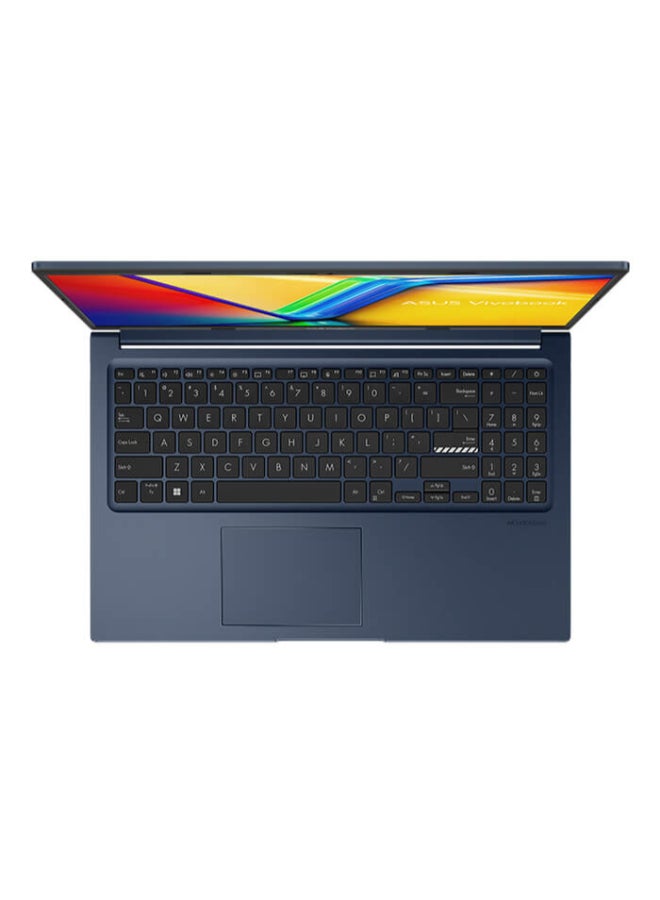 ASUS - Vivobook X1504VA-NJ093 (Upgraded Version) Laptop With 15.6-Inch Full HD Display, Core i7-1355U Processor/16GB RAM/1TB SSD/Intel UHD Graphics/Windows 11//  Electric English/Arabic Electric Blue - Image 1