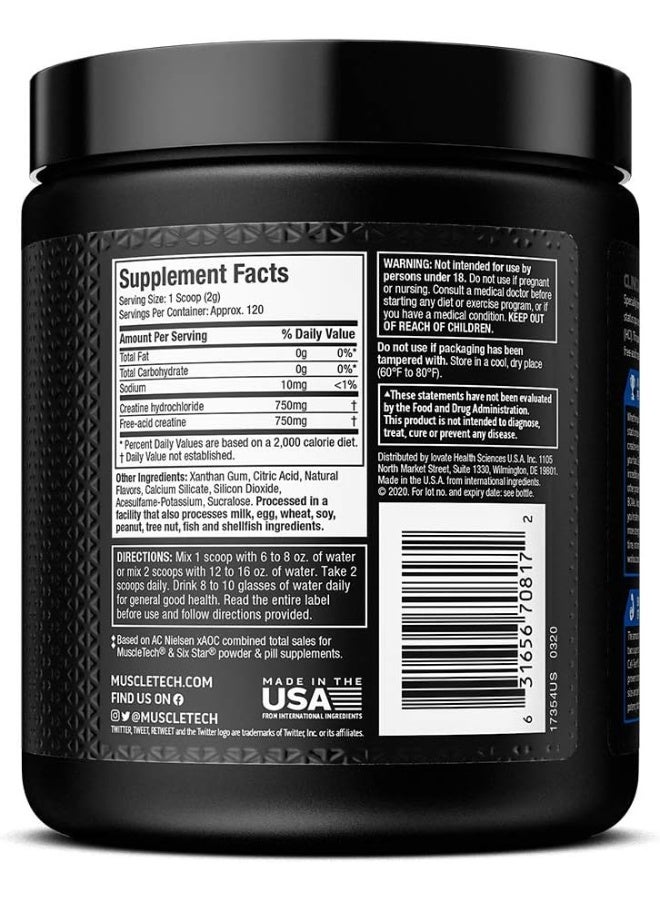 ماسل تيك Cell Tech Creactor 120 Servings Unflavored  - Image 3