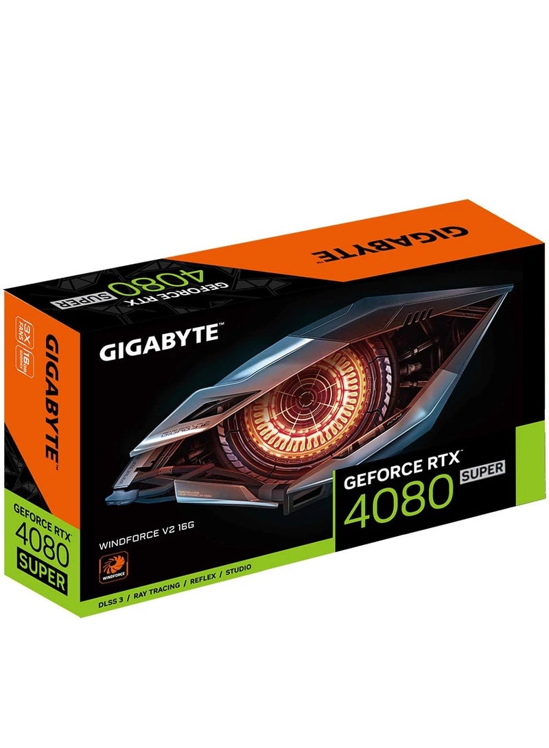 GeForce RTX 4080 SUPER Windforce V2 Graphics Card, 16GB GDDR6X 256-Bit Memory, 2550 MHz Core Clock, 10240 CUDA Cores, 23 Gbps Memory Clock, PCI-E 4.0 x 16 - pnsku/N70119118V/45/_/1728910078/39ffae1c-839d-496a-83ad-8fbb773b57e0