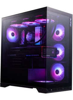 XPG Invader X BTF Mid-Tower Gaming ATX PC Case with Panoramic View, Tempered Glass Panels, and RGB Lighting  - Image 1