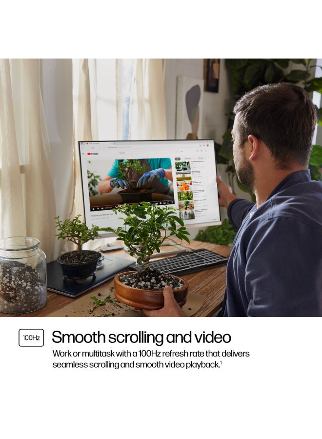 HP - Series 5 527SA Monitor, 27" FHD IPS Display, 100Hz Refresh Rate, 5ms (GtG W/ Overdrive) Response Time, 2x 2W Speaker, Tilt Adjustable, 3-Sided Micro-Edge Bezel White - Image 1
