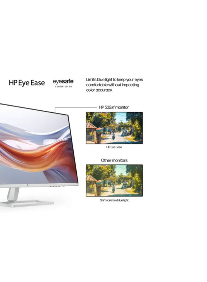 HP - Series 5 532SF Monitor, 32" FHD VA Display, 100Hz Refresh Rate, 7ms (GtG with Overdrive) Response Time, Tilt Adjustable, 16.7m Color Support, 94F50AS Black/Silver - Image 1