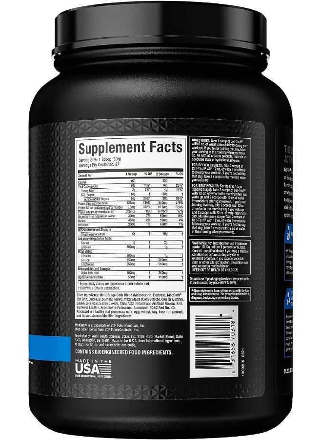 ماسل تيك Cell Tech Performance Series Fruit Punch 3 Lbs  - Image 3