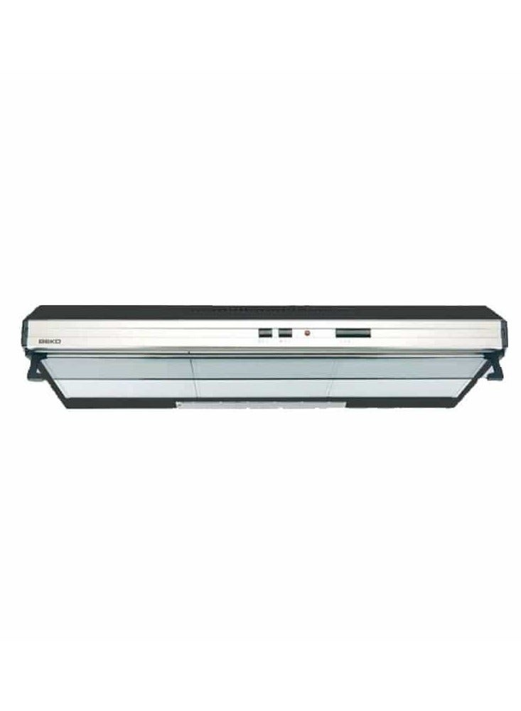 Beko Cooker Hood 90cm Flat Stainless Steel CFB 9433 XF CFB 9433 XF Silver Black  - Image 1