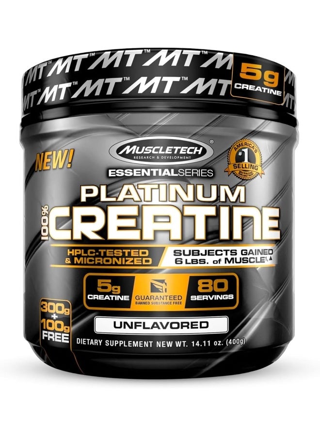 MuscleTech - Platinum 100% Creatine 400 G - Image 1