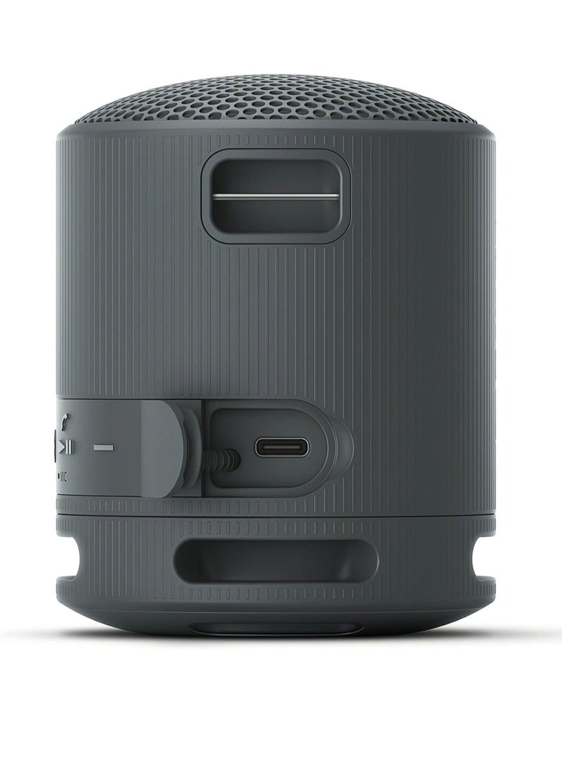 سوني - SRS-XB100 Wireless Bluetooth Portable Lightweight Super-Compact Travel Speaker, Extra-Durable IP67 Waterproof & Dustproof, 16 Hour Battery, Versatile Strap, and Hands-Free Calling New Black - Image 1