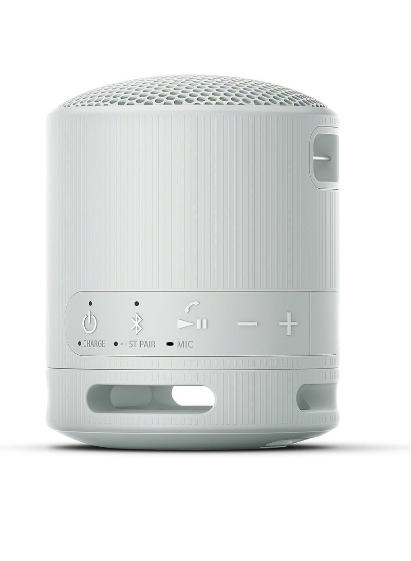 Sony XB100 Portable Wireless Speaker | Extra BASS, 16 Hour Battery Life, IP67 Waterproof And Dustproof Rating - Light Grey - Image 3