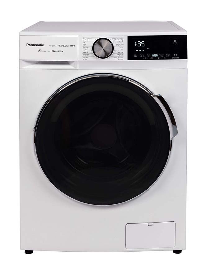 باناسونيك Front Load Washer  Dryer 12.8 Kg Inverter Steam Hygiene White 178 kW NA-S24ML1WSA White  - Image 4