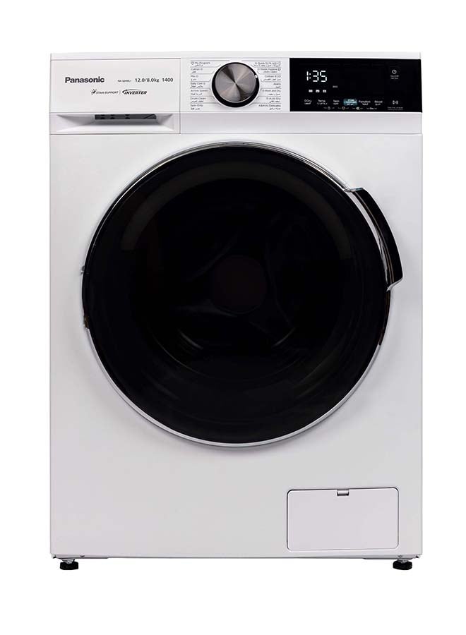 باناسونيك Front Load Washer  Dryer 12.8 Kg Inverter Steam Hygiene White 178 kW NA-S24ML1WSA White  - Image 1