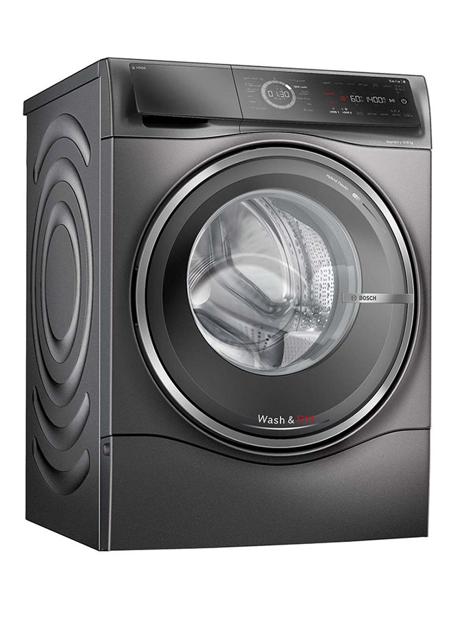 بوش Series 8 WasherDryer 10/6 kg iDOS Automatic Detergent Dosing WiFi Graphite 129 kW WNC254ARSA Graphite  - Image 3