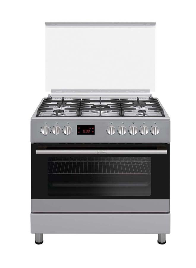 جورنجي - Freestanding Gas Cooker 90x60cm 1 Wok Triple Burner Full Safety Stainless Steel GI9321X-SA Stainless Steel - Image 1