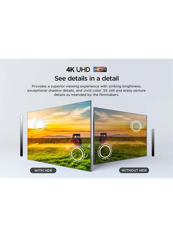 TCL - 85 Inch HDR 4K Smart TV 60 Hz 85V6B Black - Image 1