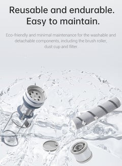 Dreame P10 Cordless Stick Vacuum, Cordless Vacuum Cleaner with 20Kpa 100AW Powerful Suction, 50 Minutes Long Runtime, Lightweight Stick Vacuum with Anti-Tangle Brush for Hard Floor, Carpet, Pet Hair 350 W P10 White  - Image 2