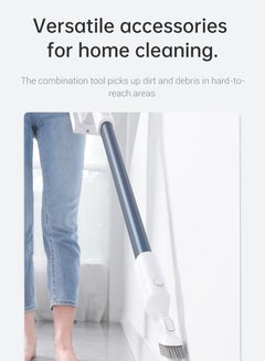 Dreame P10 Cordless Stick Vacuum, Cordless Vacuum Cleaner with 20Kpa 100AW Powerful Suction, 50 Minutes Long Runtime, Lightweight Stick Vacuum with Anti-Tangle Brush for Hard Floor, Carpet, Pet Hair 350 W P10 White  - Image 3