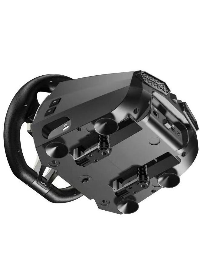 FLASHFIRE - F107 IMOLA Racing Wheel with Force Feedback, 6-Speed Shifter, 900° Rotation, Hall-Effect Sensor, Vibration Motors, Pedals & F5 PS5 Converter - Compatible with PS5, PS4, Xbox One/X/S, Switch, PC - Red/Black - Image 1