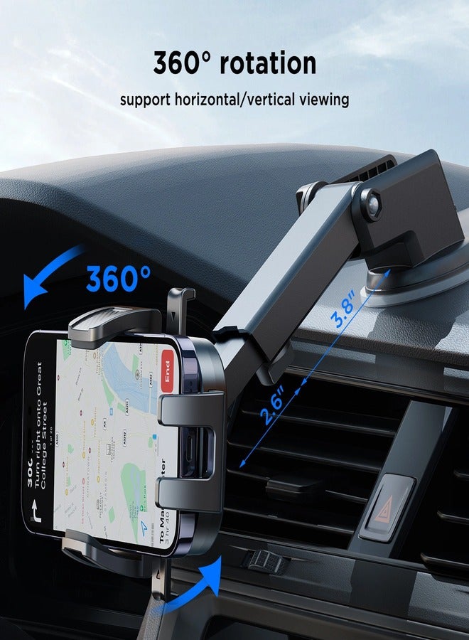 JOYROOM - Joyroom JR-OK6 car phone holder on the dashboard - Black - Image 1