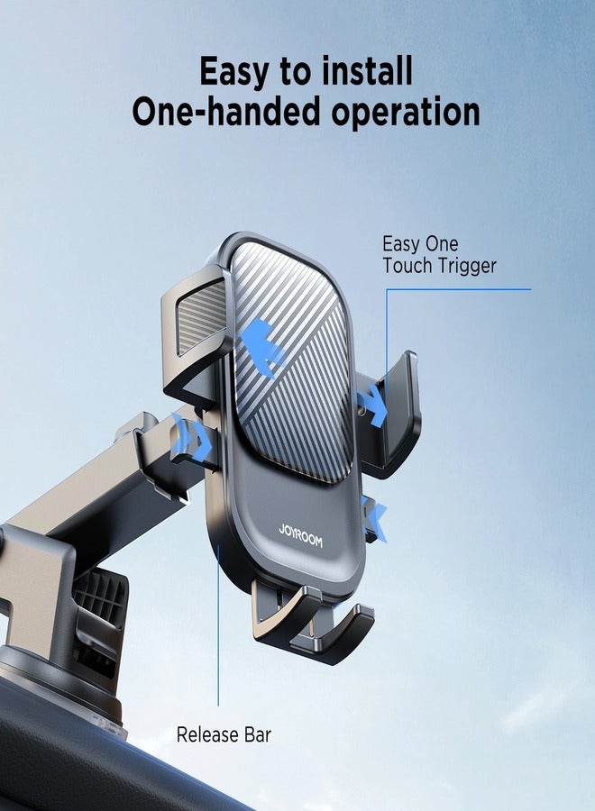 JOYROOM - Joyroom JR-OK6 car phone holder on the dashboard - Black - Image 1