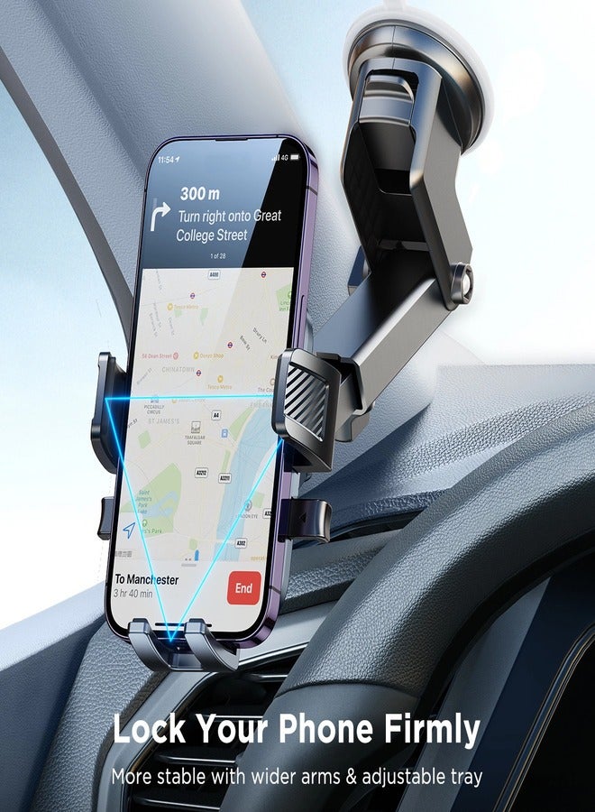 JOYROOM - Joyroom JR-OK6 car phone holder on the dashboard - Black - Image 1