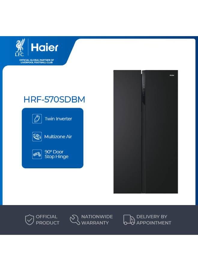هاير ثلاجة هاير نو فروست 521 لتر - HRF-570SDBM - Image 1