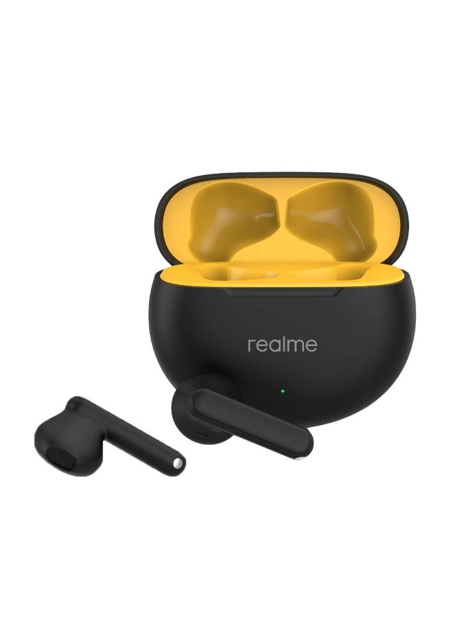 ريل مي New Buds T01 True Wireless Earphones AI Noise Reduction TWS Bluetooth 5.4 IPX5 Waterproof 28H Battery Life Earphones Black Black - Image 2