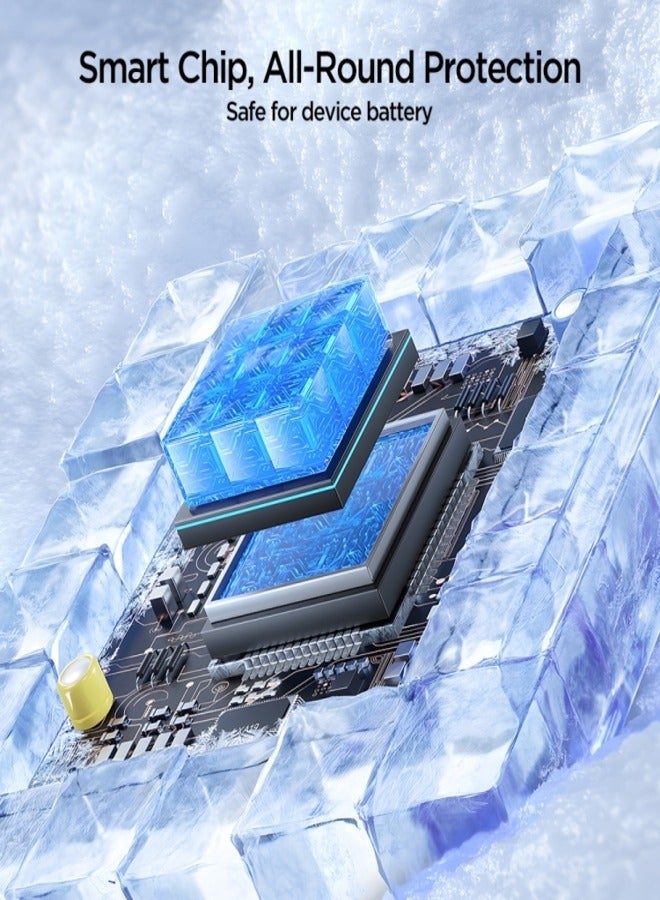 JOYROOM S-A45 Ben Series 30W Braided Fast Charging Type-C to Lightning Data Cable, 1 Meter Length - White - Image 3