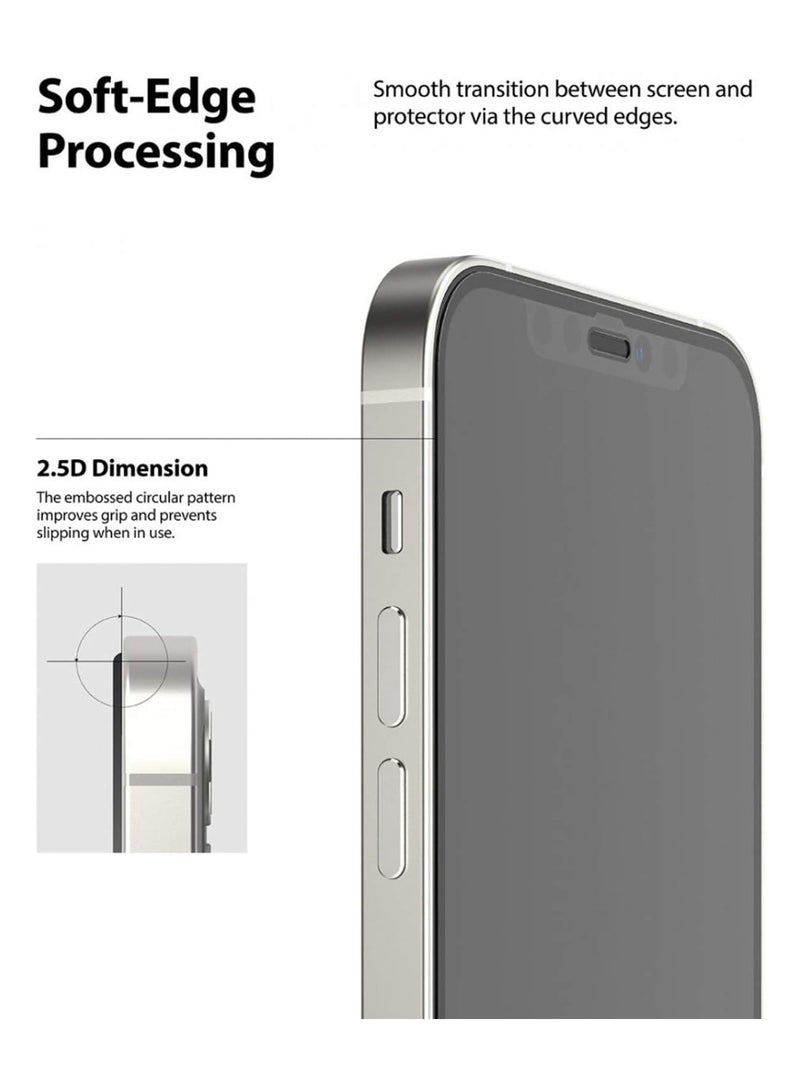Ringke Ringke Premium Tempered Glass Screen Protector For iPhone 12 Pro Max 6.7in Clear  - Image 4