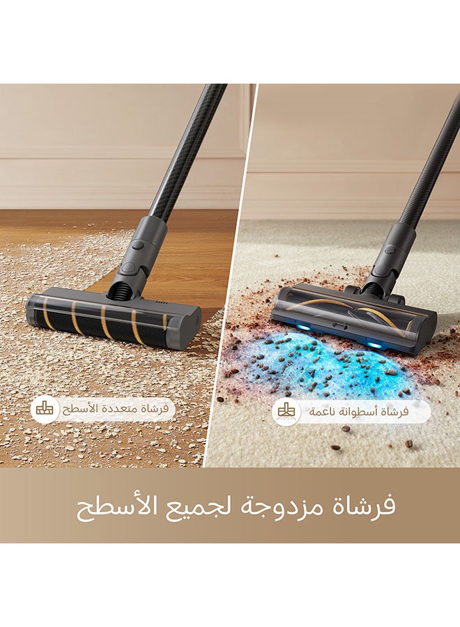 Dreame - R20 Cordless Stick Vacuum Cleaner with Dual Brush Head, 90 Mins Max Runtime, 190AW, 27000Pa, 5 Layer 99.9% Filtration, Powerful Rechargeable Vacuum for Hard Floor 350 W R20 Black - Image 1