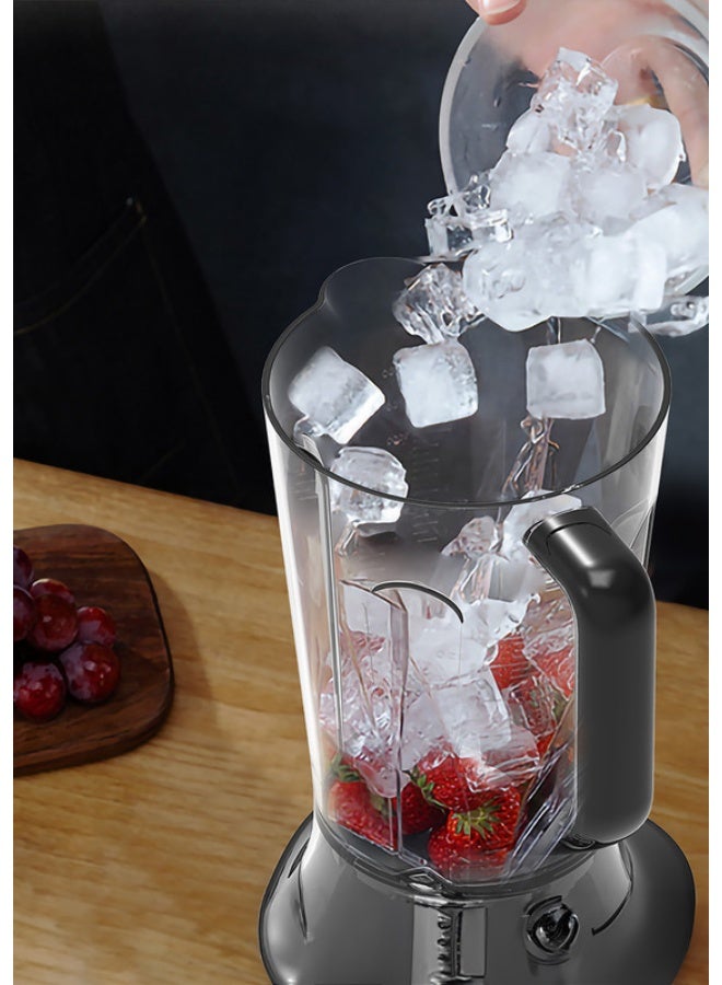 بلاك اند ديكر خلاط كهربائي عالي السرعة 1200 واط، 1.8 ليتر، محرك وعاء خالي من BPA، كوب سفر بسعة 500 مل، 20,000 دورة في الدقيقة، 6 شفرات من الفولاذ المقاوم للصدأ، إعدادات للعصائر وسحق الثلج، سرعة متغيرة، 1.8 L 1200 W BXH1200-B5 أسود/فضي 1.8 L 1200 W BXH1200-B5 أسود/فضي - Image 4