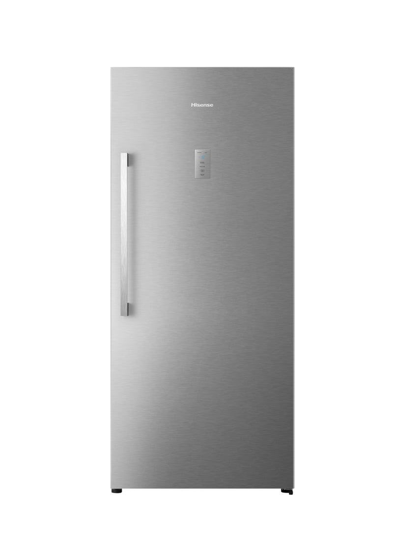 هايسنس 382 Lt 13.5 CuFt Upright Freezer, Total Nofrost, Energy Saving Noiseless Invertor Technology, Premium Silver, Adjustable Shelves, Led Light, maximum Capacity 382 L 300 W FV50W2NL silver  - Image 1