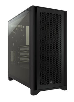 كورسير 4000D Airflow Tempered Glass ATX Mid-Tower Computer Case - Black Black  - Image 1