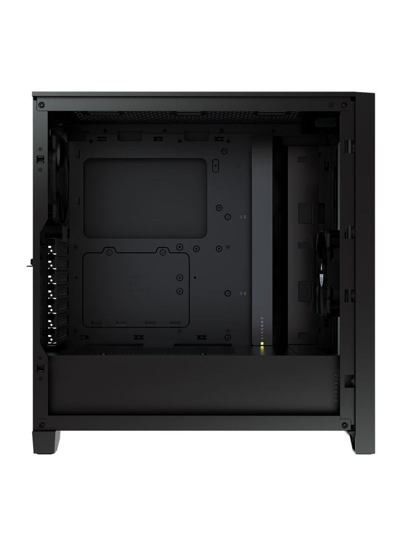 كورسير - 4000D Airflow Tempered Glass ATX Mid-Tower Computer Case - Black Black - Image 1