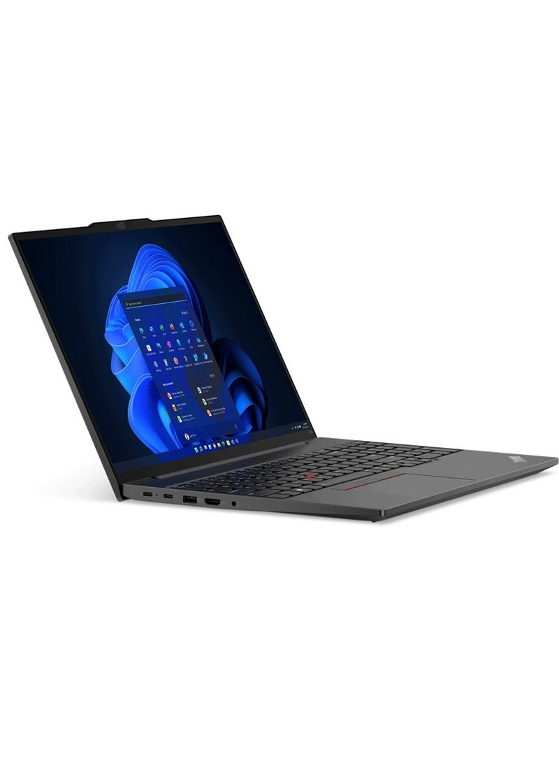 لينوفو Lenovo Laptop 16-Inch WUXGA IPS- ThinkPad E16 - Core i7-1355U - 8GB/512GB SSD - DOS English black  - Image 2