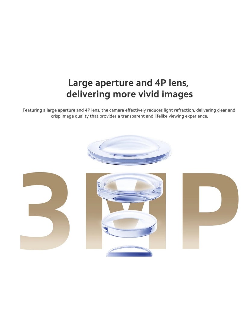 Xiaomi - MI Smart Camera C301,2k Image Physical lens Shield Indoor Voice calls Night Vision Human Detection work with Google Home Alexa-Global version - Image 1