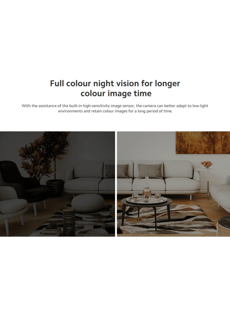 Xiaomi - MI Smart Camera C301,2k Image Physical lens Shield Indoor Voice calls Night Vision Human Detection work with Google Home Alexa-Global version - Image 1