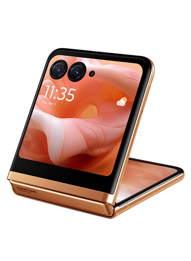 موتورولا Razr 40 Ultra Dual SIM Peach Fuzz 8GB RAM 256GB 5G - Middle East Version  - Image 2