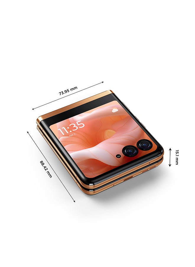 Motorola - Razr 40 Ultra Dual SIM Peach Fuzz 8GB RAM 256GB 5G - Middle East Version - Image 1