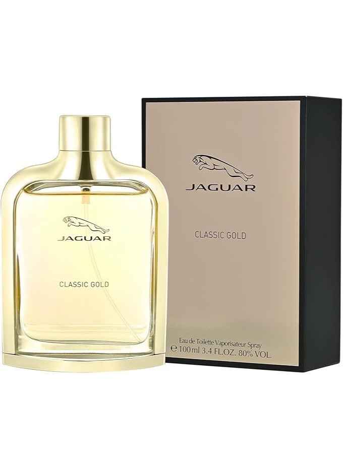 جاكوار Classic Gold EDT For Men 100ml  - Image 3