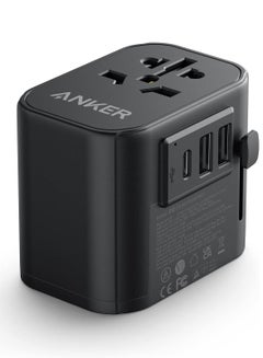 Anker PowerExtend 65W Travel Adapter With USB C Charger - Black 