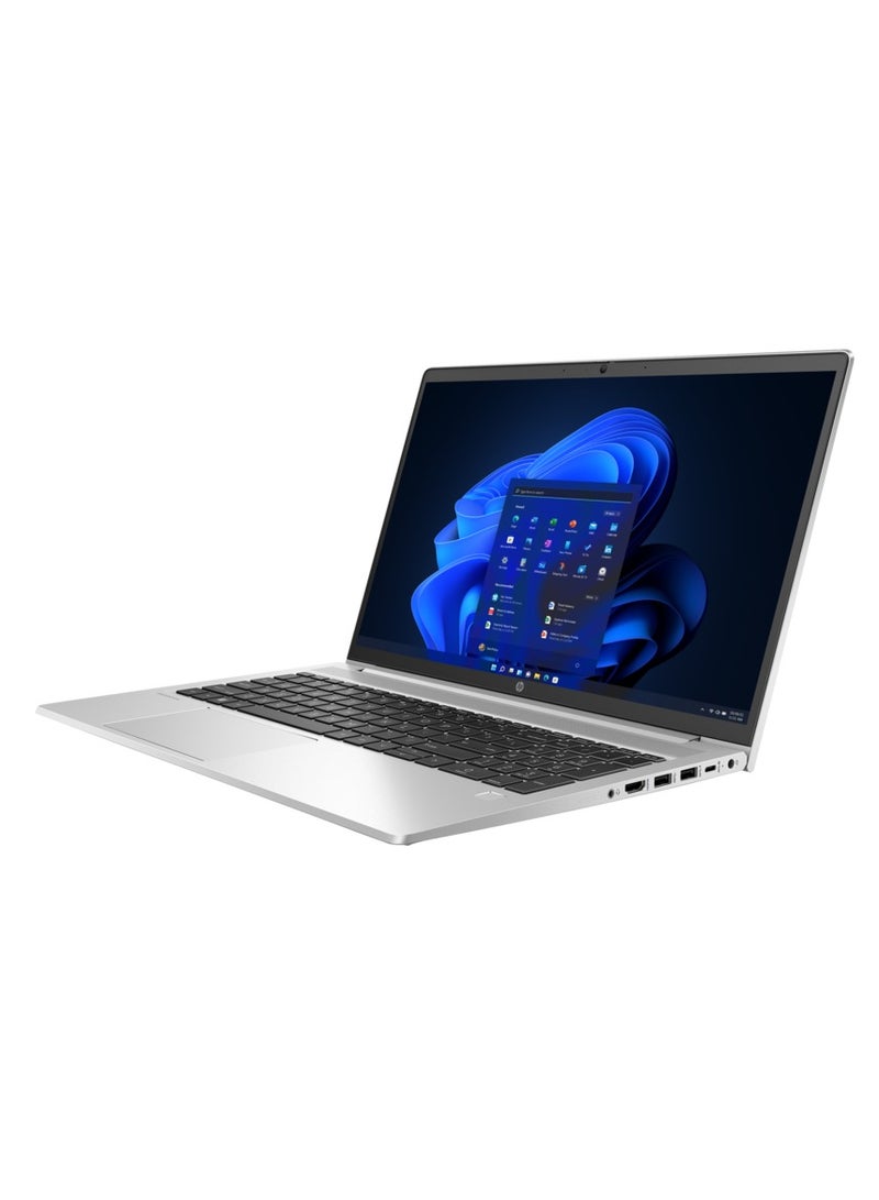 إتش بي - HP ProBook 450 G10 intel core i5-1335U-8GB DDR4-SSD 512GB NVMe-RTX 2050-4GB Graphics-15.6FHD-Backlit KB-Silver DOS English silver - Image 1