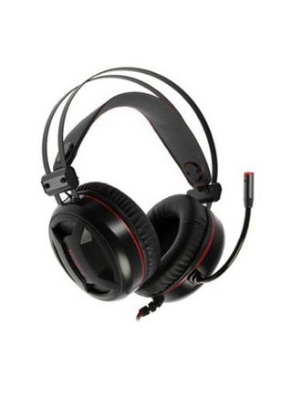 Wired gaming headset , stereo headphone with red LED light for pc and laptop with 3.5mm port , can use it in home , office and out door - pnsku/N70119624V/45/_/1736085373/e11221de-2c24-4c21-a682-37a2d263a161